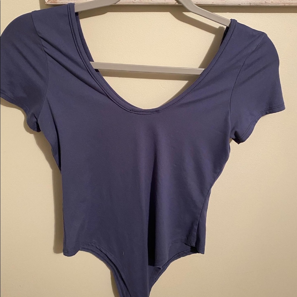 Blue bodysuit